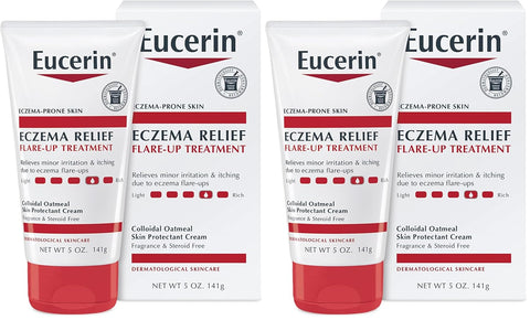 Eucerin Eczema Relief Flare-up Treatment - Provides Immediate Relief for Eczema-Prone Skin - 5 oz. Tube,(Pack of 2)